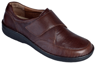5704-432 Berkemann Berkoflex Markus Herrenschuhe mit Klettverschluss braun Größe 6 - 12