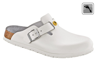061388 BIRKENSTOCK ESD BOSTON Sandale schmale Weite weiß Größe 36 - 42