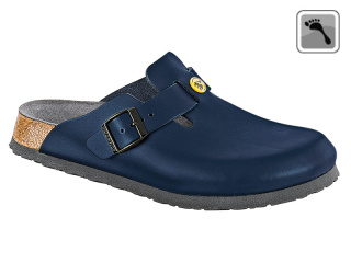 061388 BIRKENSTOCK ESD BOSTON Sandale schmale Weite blau Größe 36 - 42