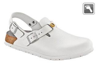061410 BIRKENSTOCK ESD TOKIO Clog normale Weite weiß Größe 39 - 48