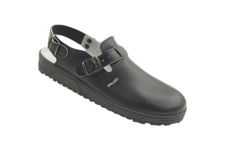 17500-02-99 AWC Damen Küchenclog Berufsschuhe ohne Stahlkappe schwarz Leder Größe 36 - 40