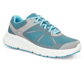 24759 Shoes for Crews >Damen-Schnürschuhe Vitality ohne Stahlkappe grau/blau Größe 35 - 42