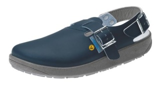 5150 ABEBA-ESD, Rubber-Clog mit Gummisohle, marine, Leder,  Größe  36 - 47