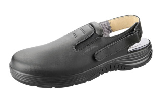 711135 Abeba X-LIGHT Clog Arbeitsschuhe Küche Gastronomie schwarz Leder OB Größe  35 - 48