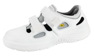 7131031 Abeba X-LIGHT ESD Sandale Arbeitsschuhe weiß Leder S1 Größe  35 - 48