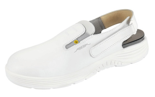 7131130 ABEBA ESD X-LIGHT ESD Arbeitsschuhe Clogs Weiß OB Leder Größe 35 - 48