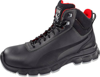 630101 PUMA Pioneer Mid Sicherheitsstiefel mit Stahlkappe ESD schwarz S3 Größe 39 - 47